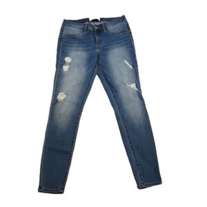 Juniors RSQ Miami light wash distressed jegging size 7.